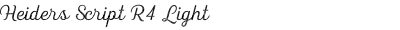 Heiders Script R4 Light
